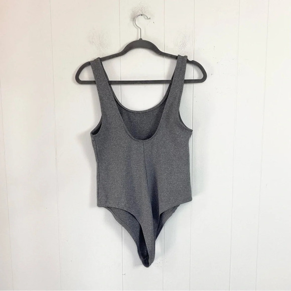 MONAT GEAR  Shampoo Dealer Bodysuit Size Large Gray Heathered Brazilian Cut - Picture 6 of 15